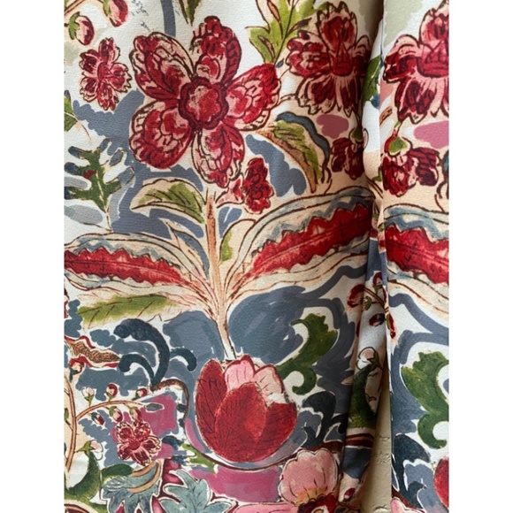 Zara Floral Pajama-Style Pants - Picture 2 of 4